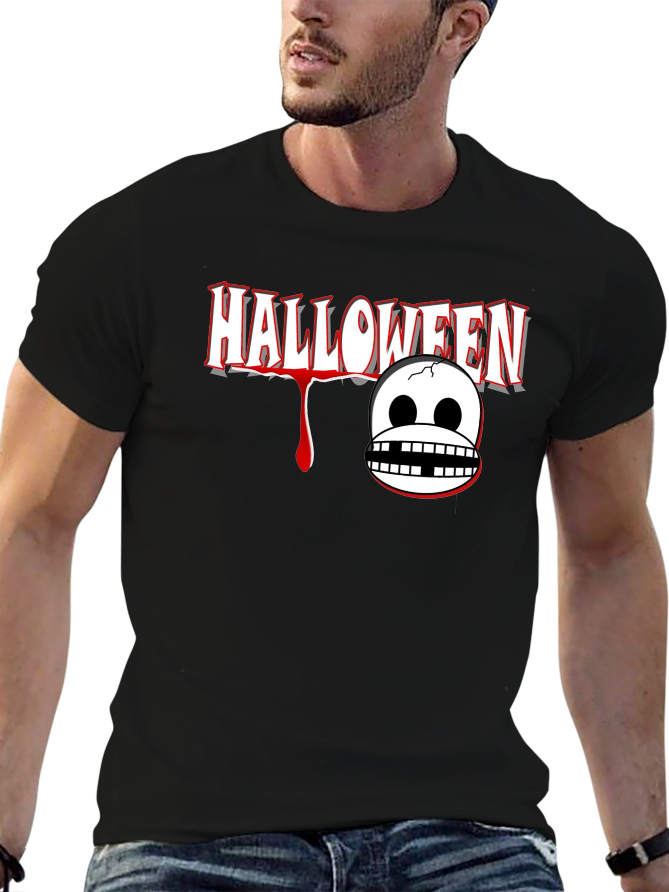 Halloween Graphic Print T-Shirt