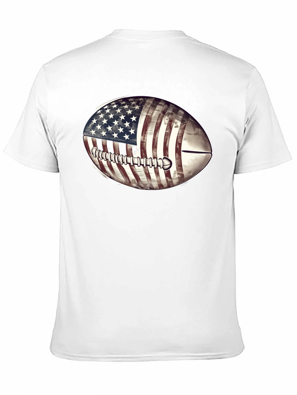 American Flag Football Graphic T-Shirt