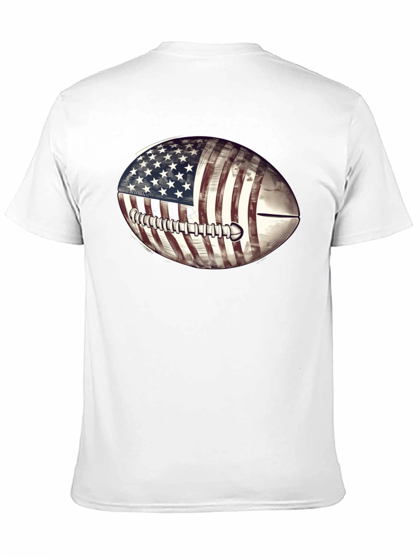 American Flag Football Graphic T-Shirt