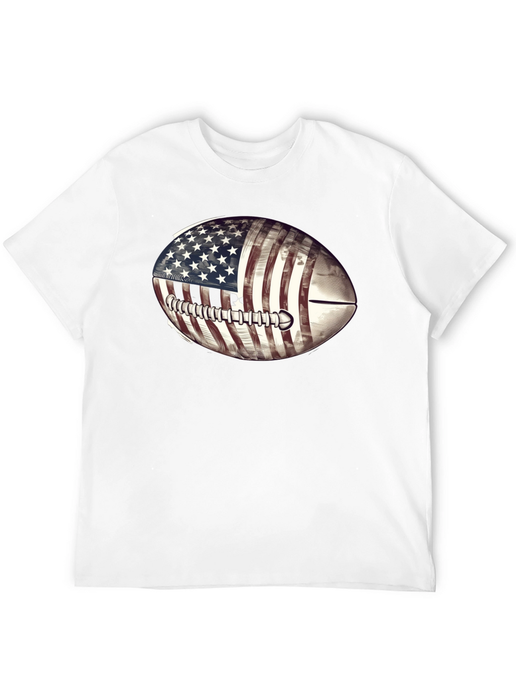 American Flag Football Graphic T-Shirt