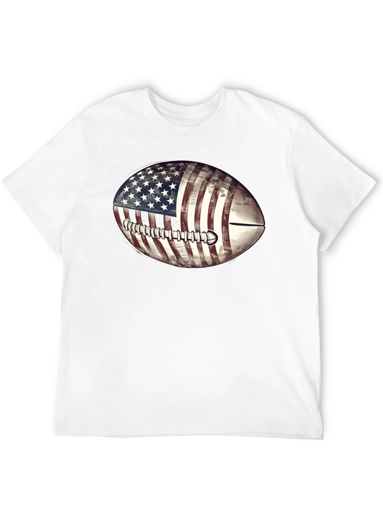American Flag Football Graphic T-Shirt