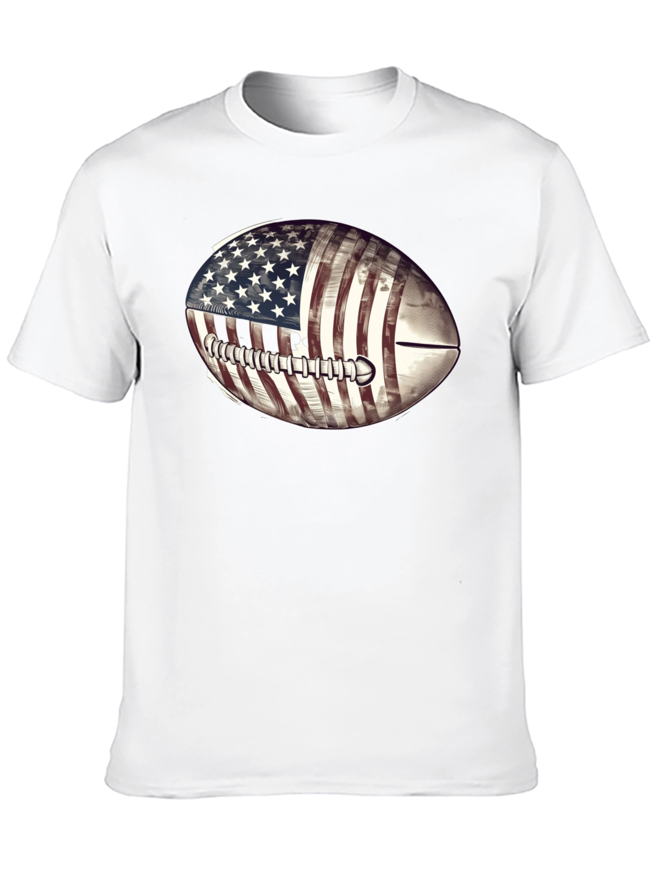 American Flag Football Graphic T-Shirt
