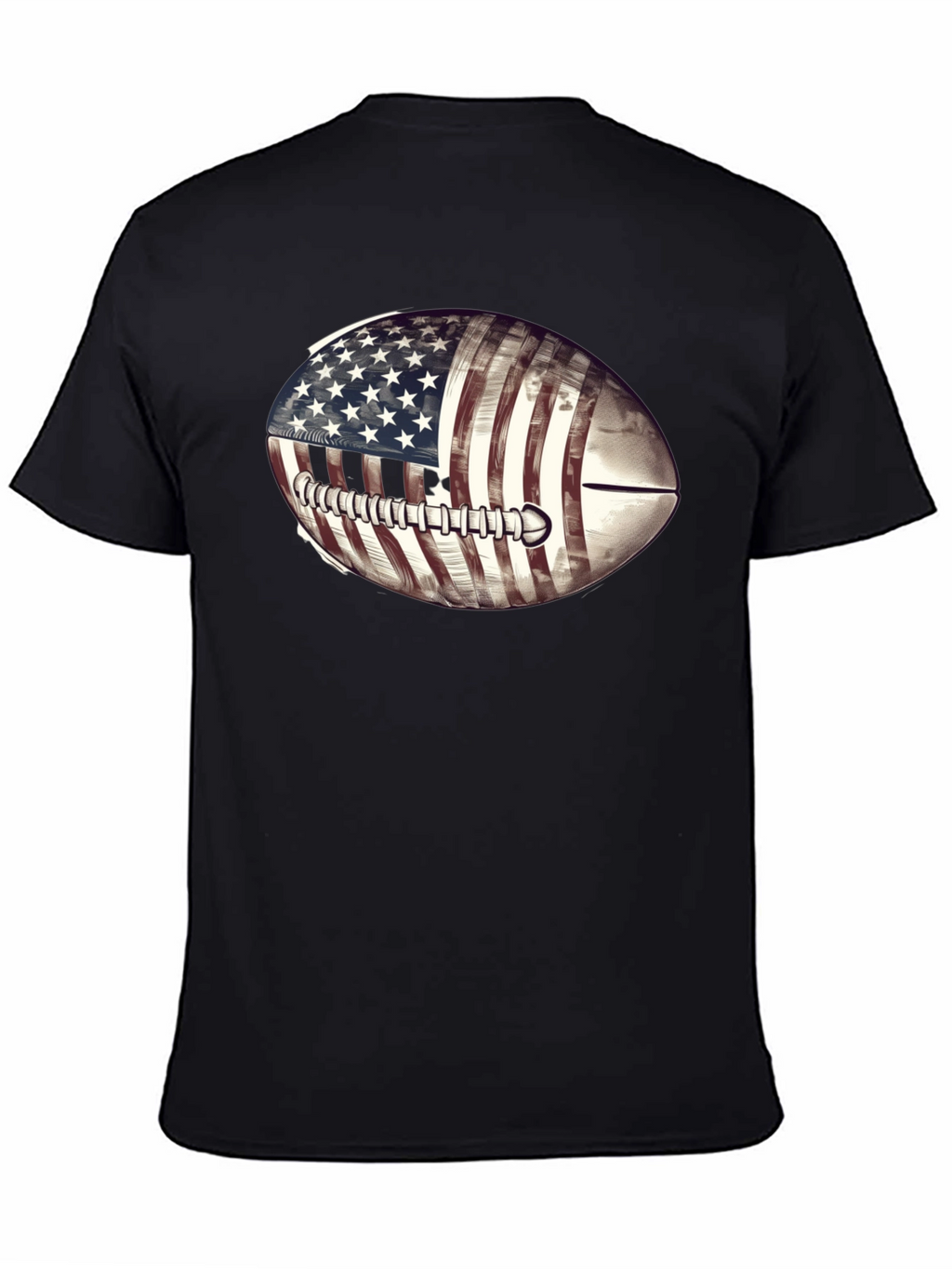 American Flag Football Graphic T-Shirt