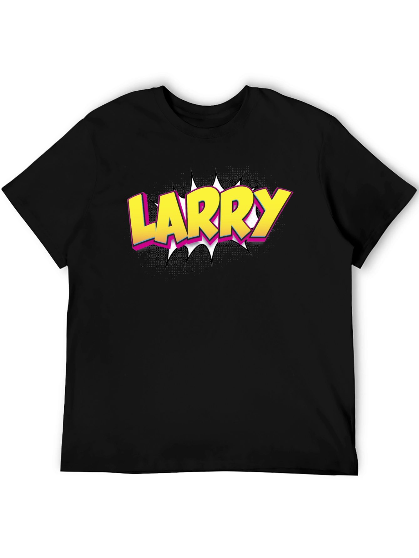 Larry Pop Art Black T-Shirt