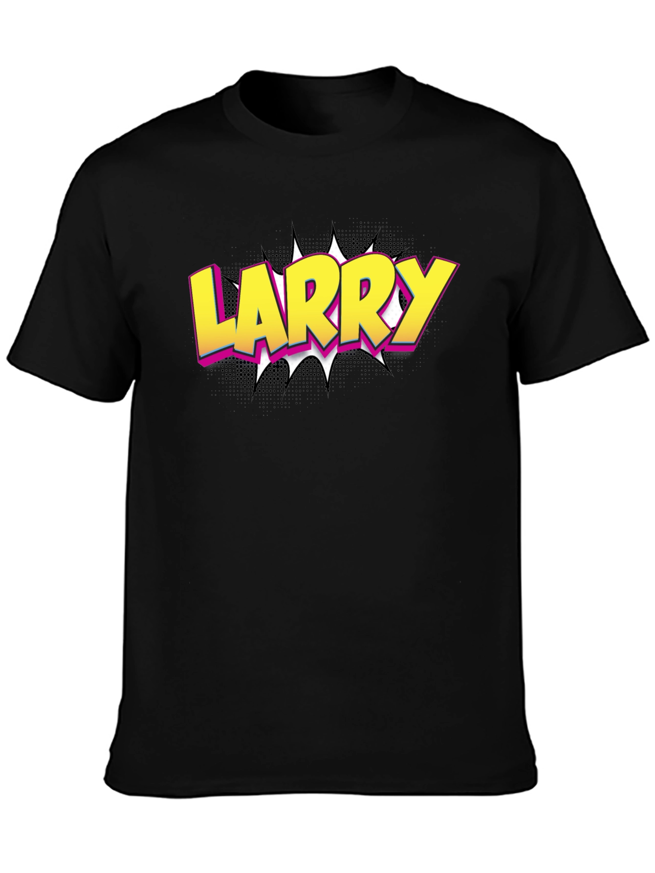 Larry Pop Art Black T-Shirt