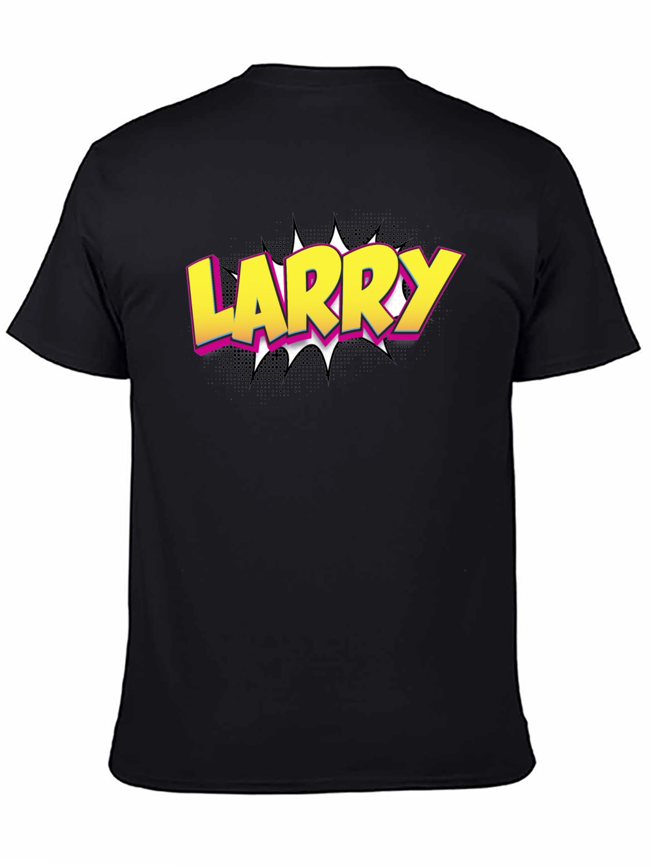 Larry Pop Art Black T-Shirt