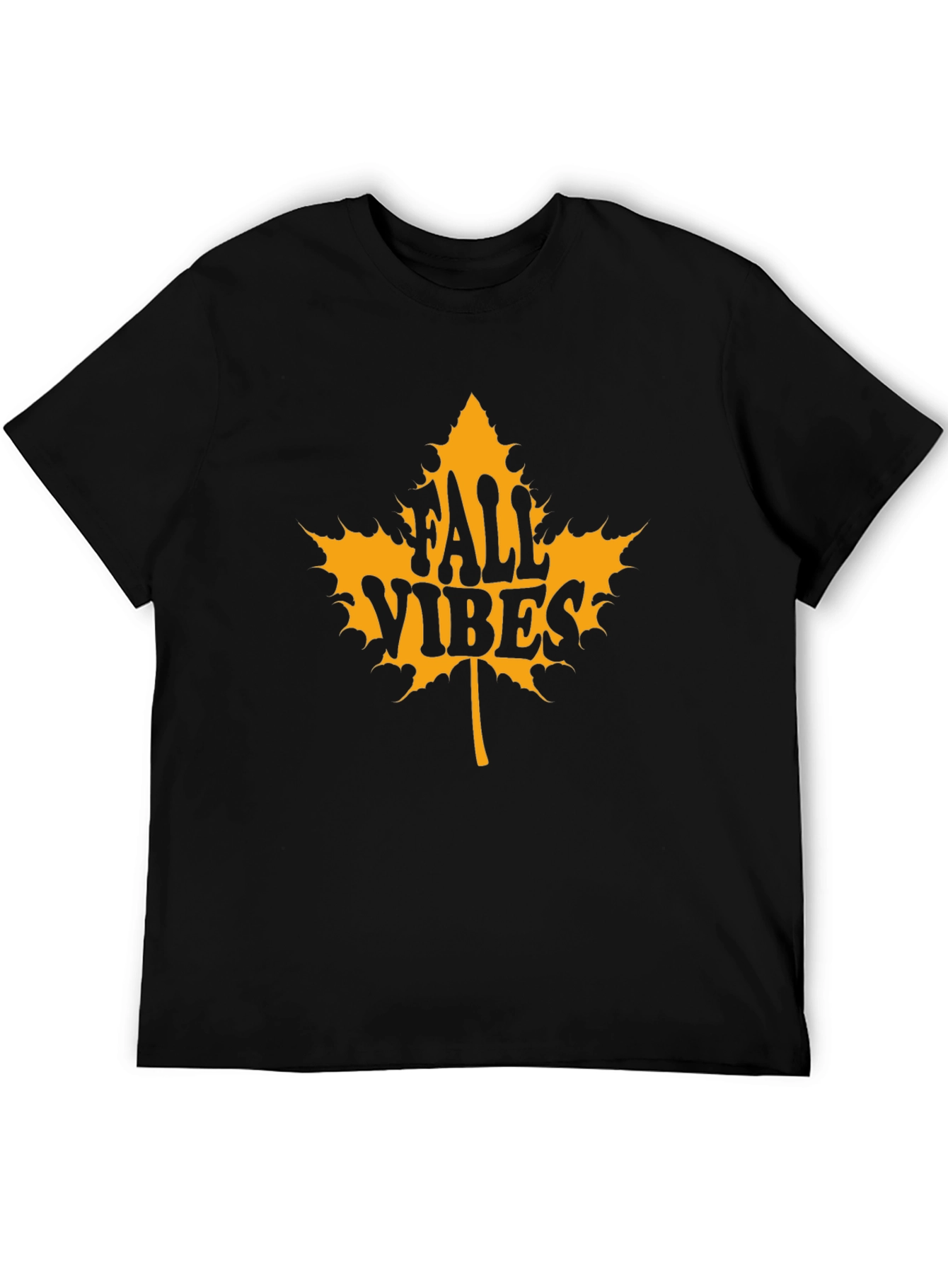 Fall Vibes Graphic Tee - Maple Leaf Design