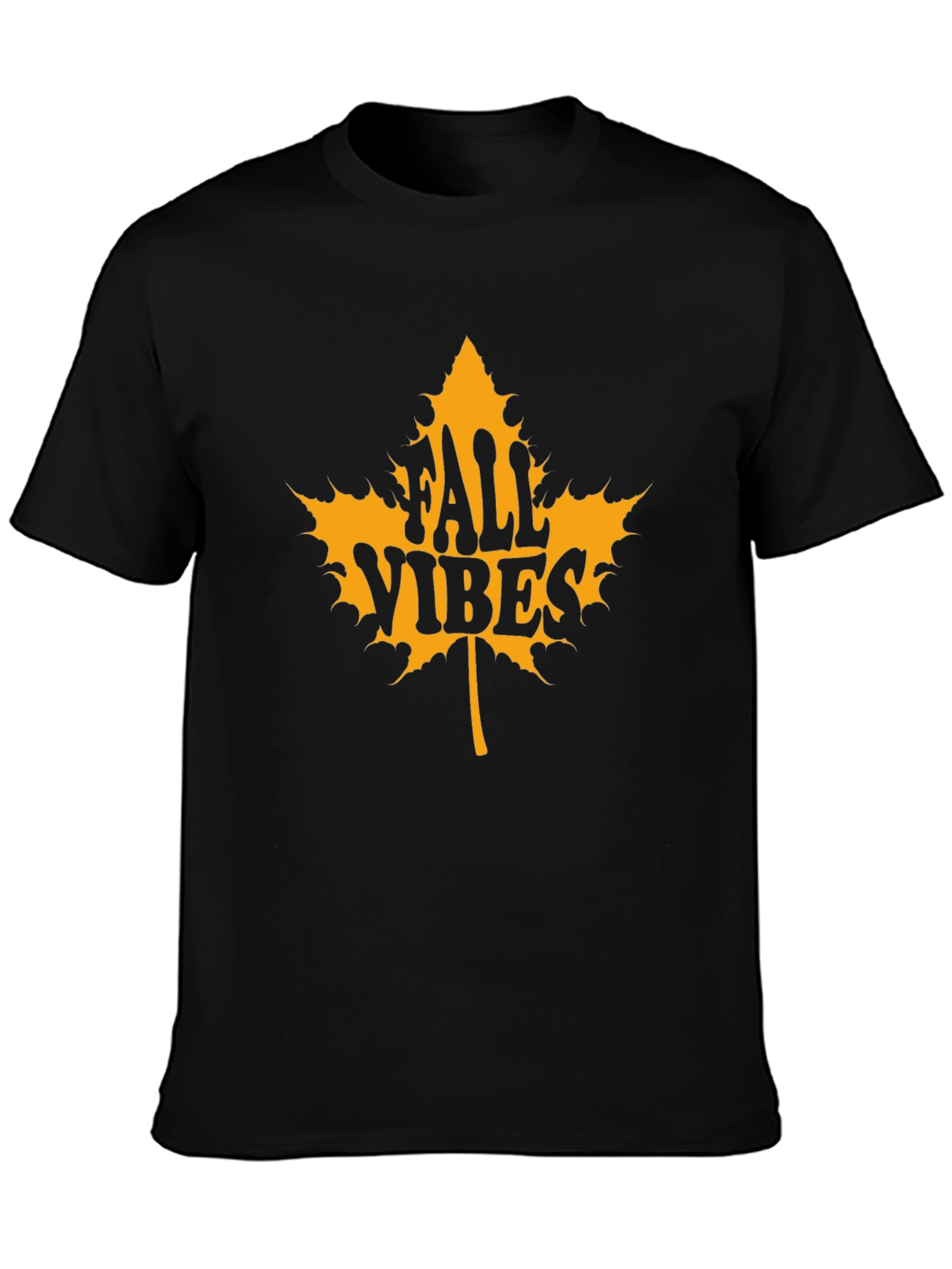 Fall Vibes Graphic Tee - Maple Leaf Design