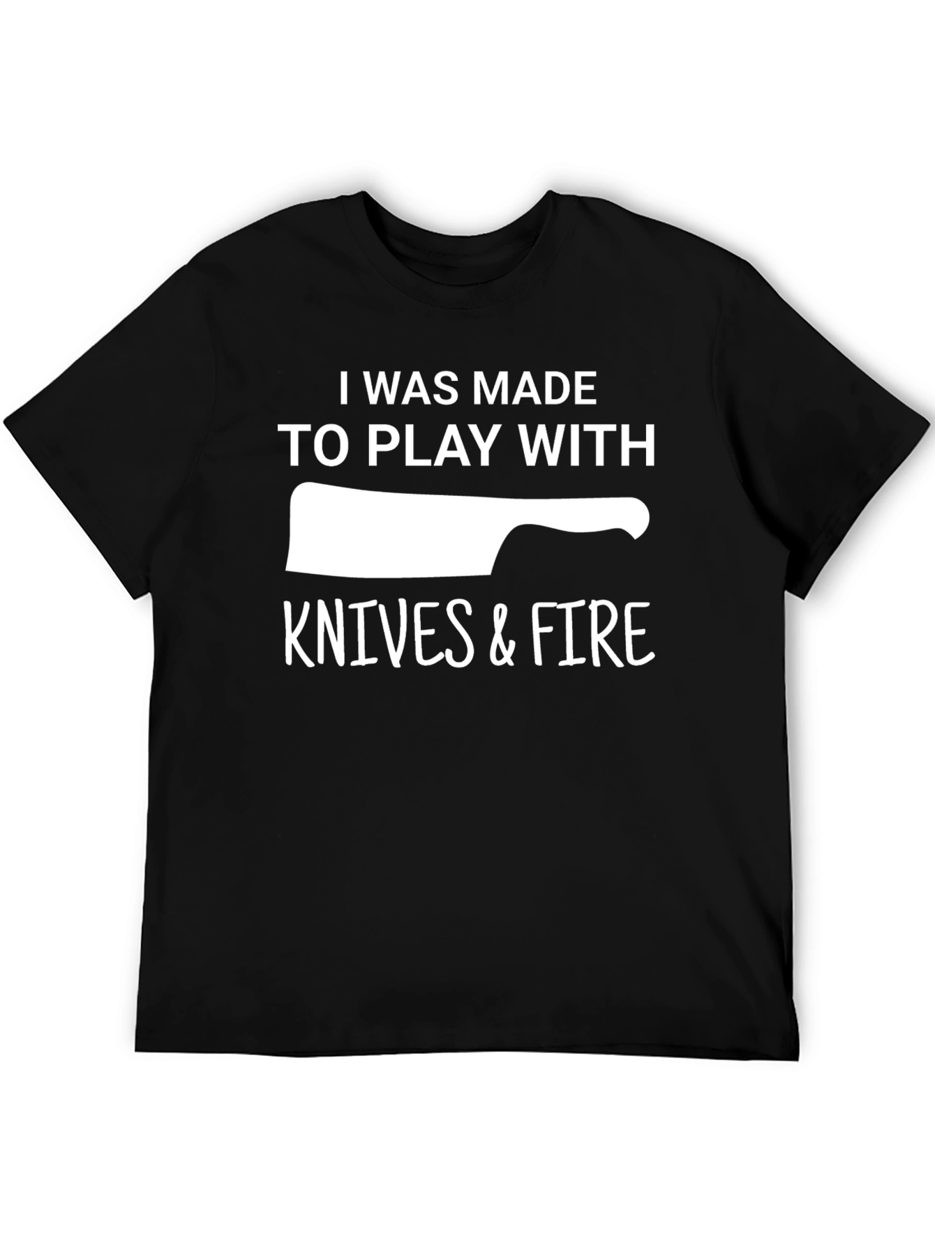 Knives & Fire T-Shirt - Funny Chef Tee