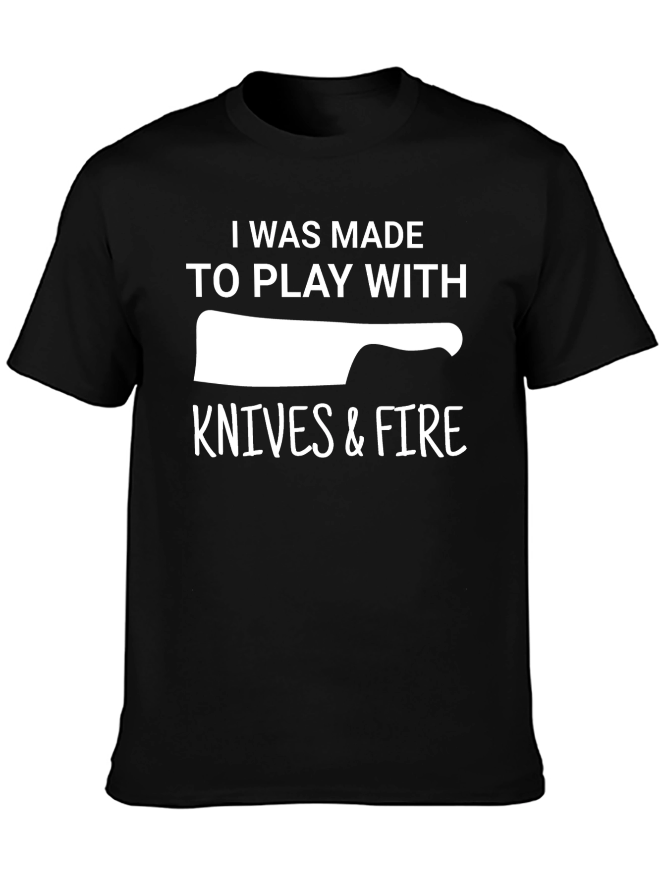 Knives & Fire T-Shirt - Funny Chef Tee