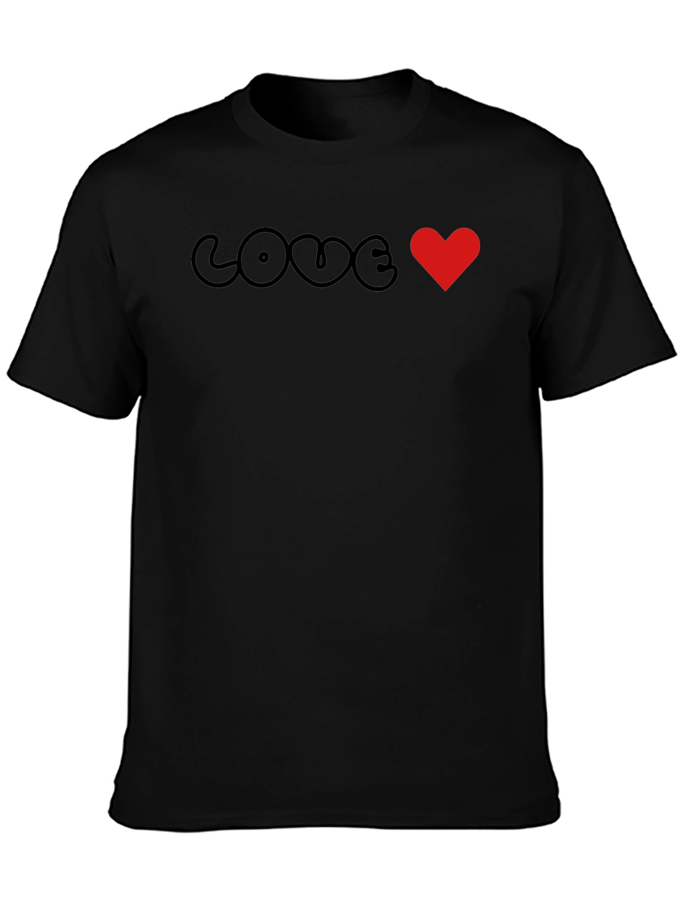 Love Heart Graphic Tee - Trendy Unisex T-Shirt