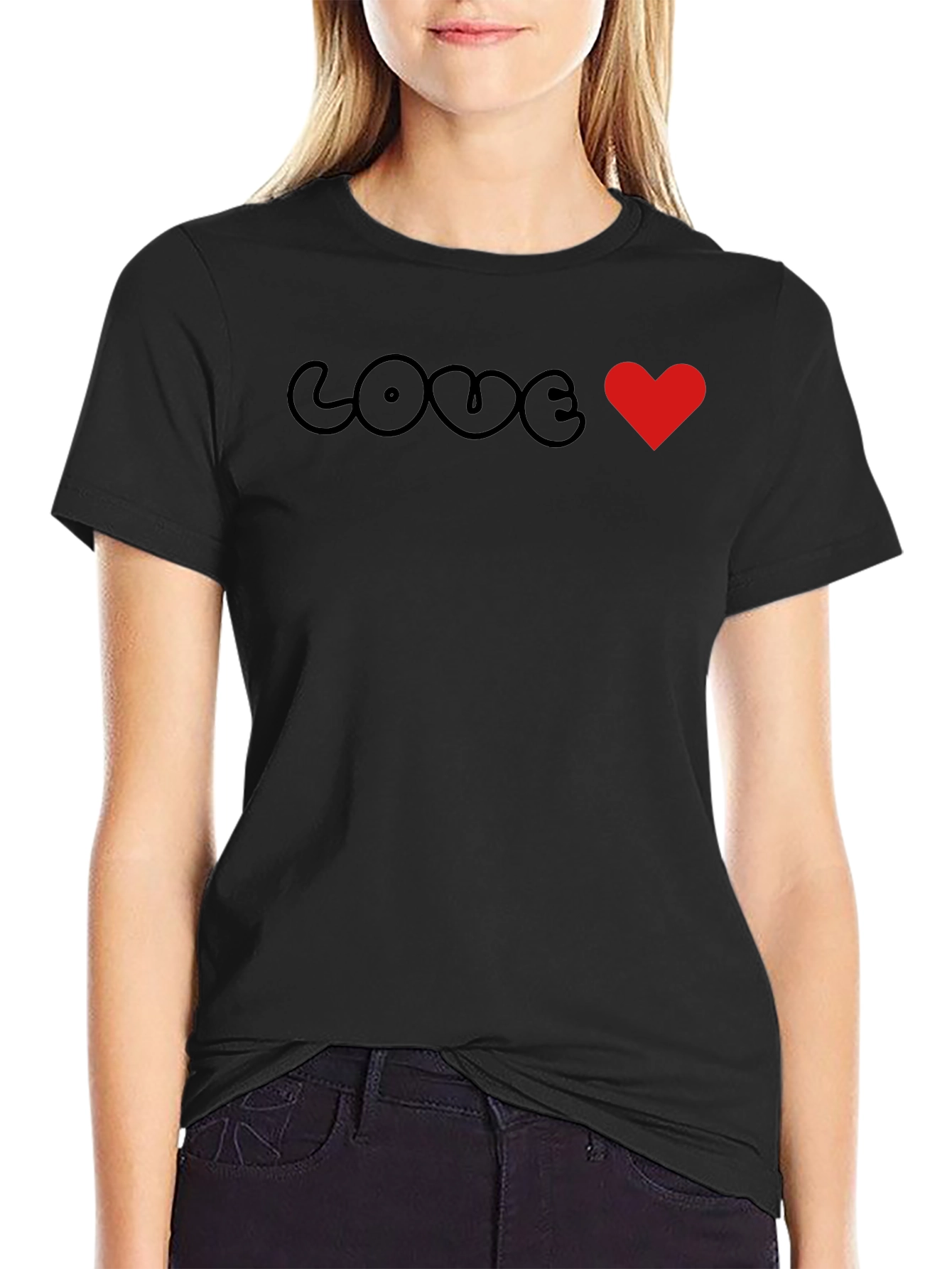 Love Heart Graphic Tee - Trendy Unisex T-Shirt