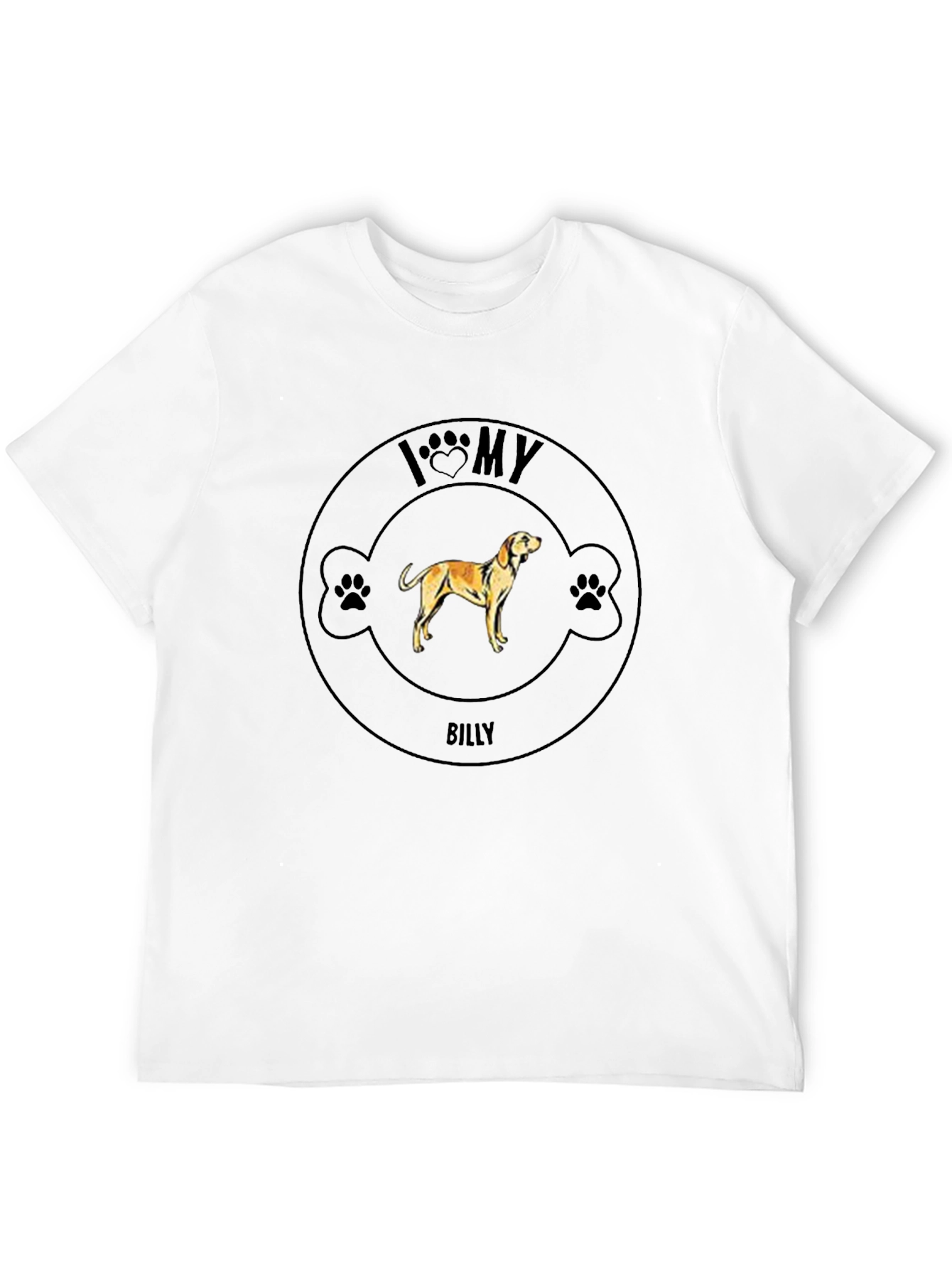 I Love My Billy Dog T-Shirt