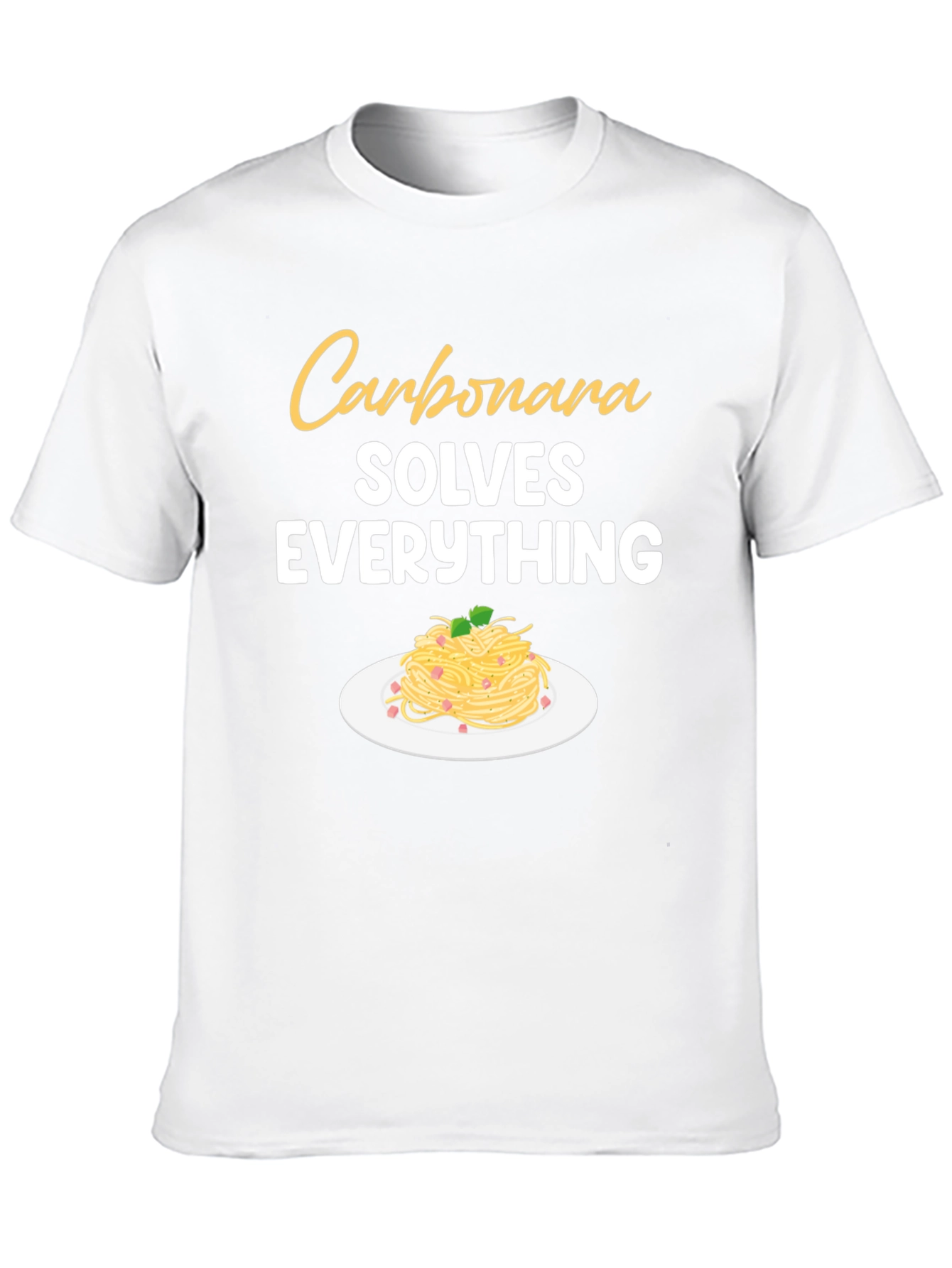 Carbonara Solves Everything Graphic T-Shirt