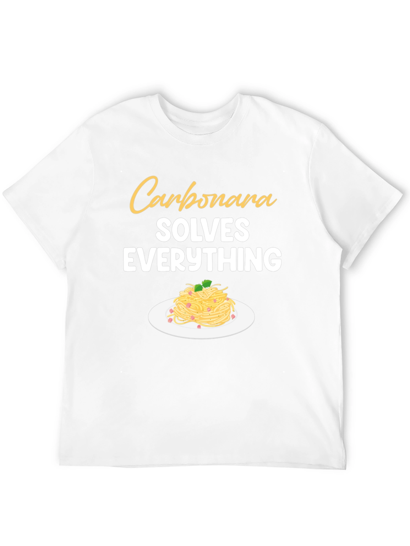 Carbonara Solves Everything Graphic T-Shirt