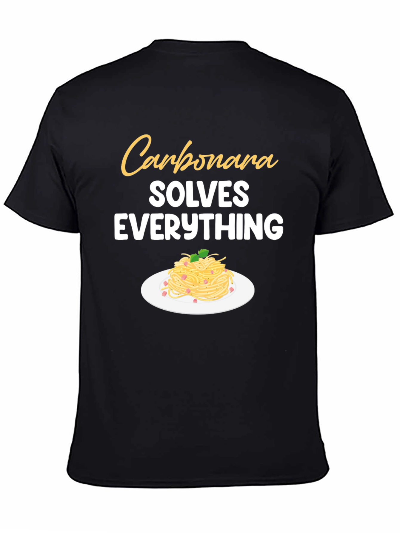 Carbonara Solves Everything Graphic T-Shirt