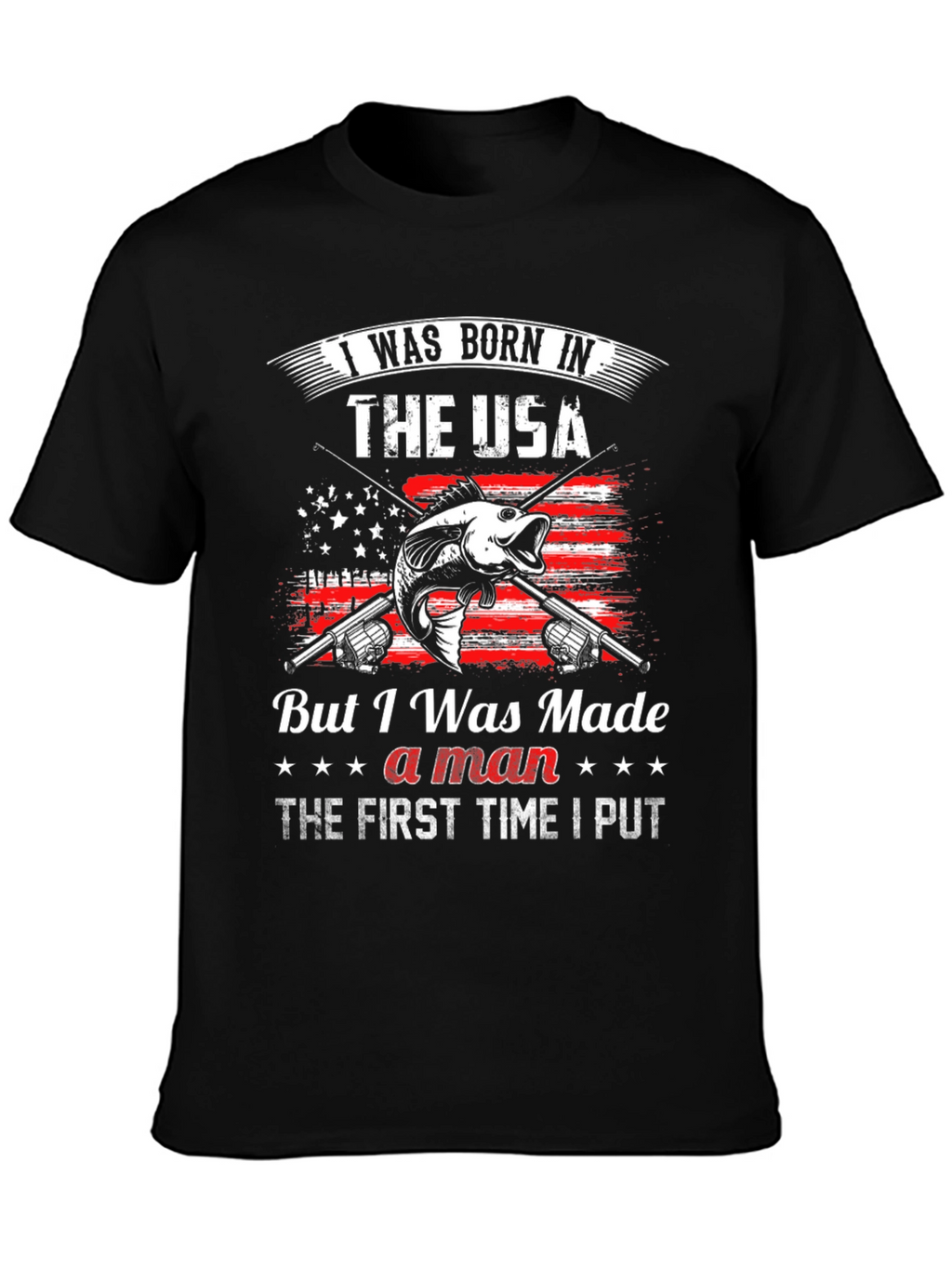 Born in the USA Fishing T-Shirt