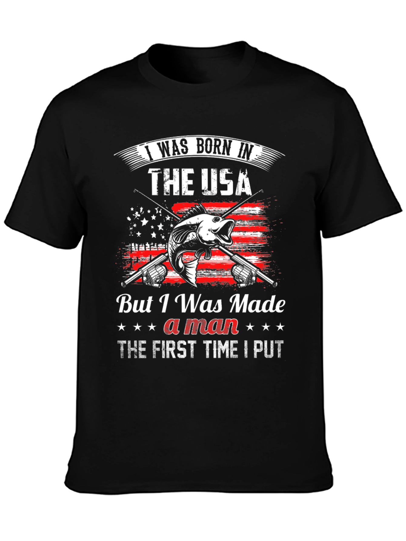 Born in the USA Fishing T-Shirt