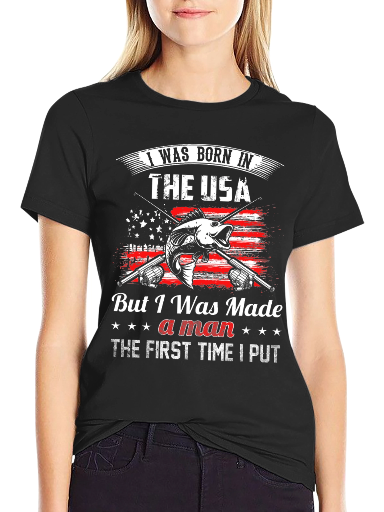 Born in the USA Fishing T-Shirt