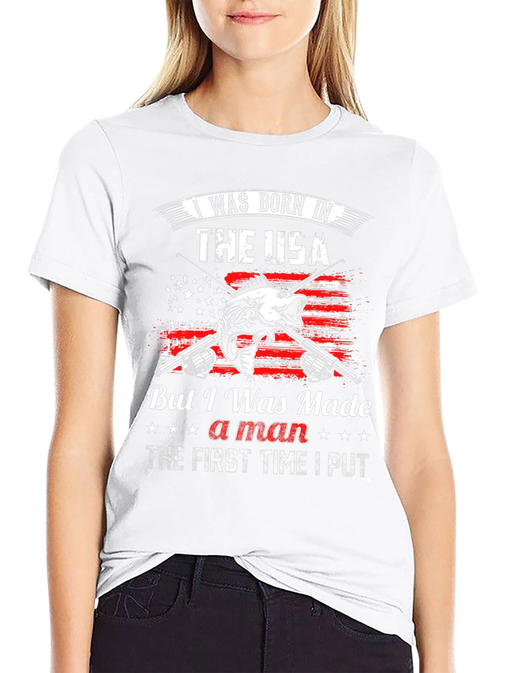 Born in the USA Fishing T-Shirt
