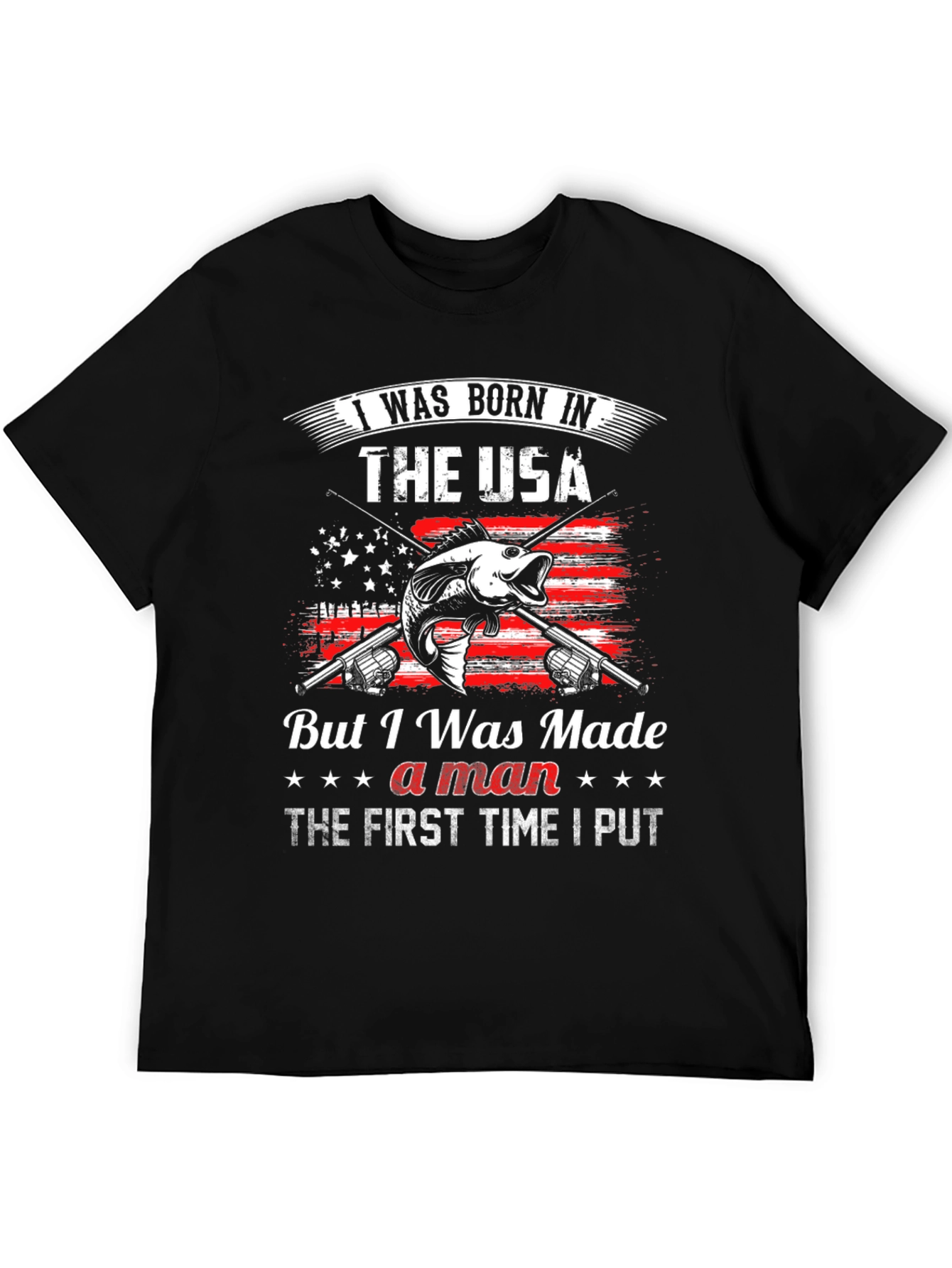 Born in the USA Fishing T-Shirt