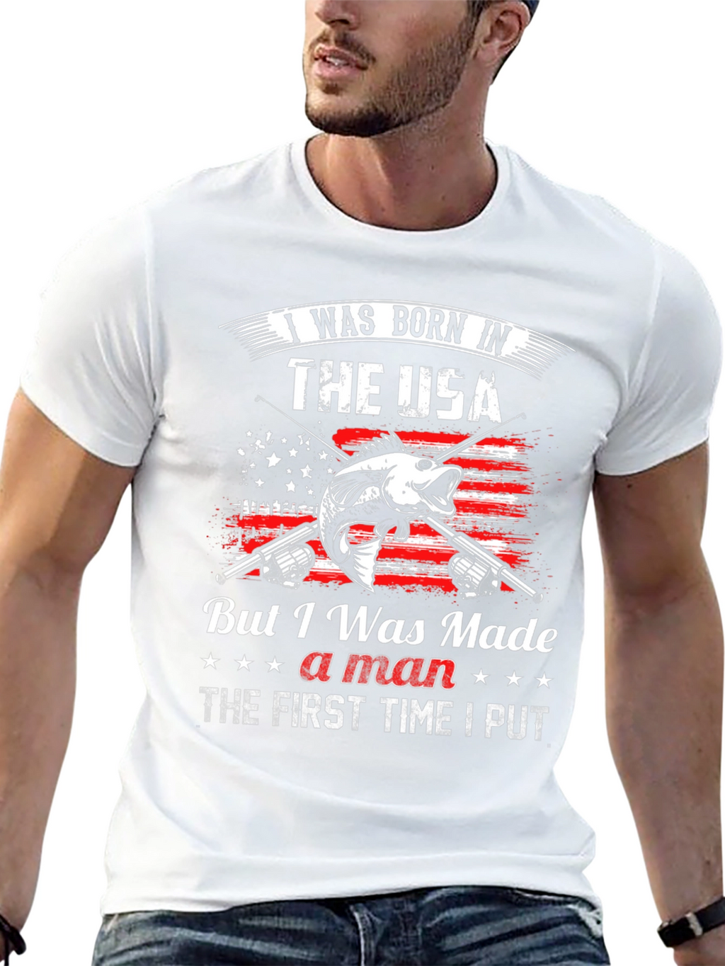 Born in the USA Fishing T-Shirt