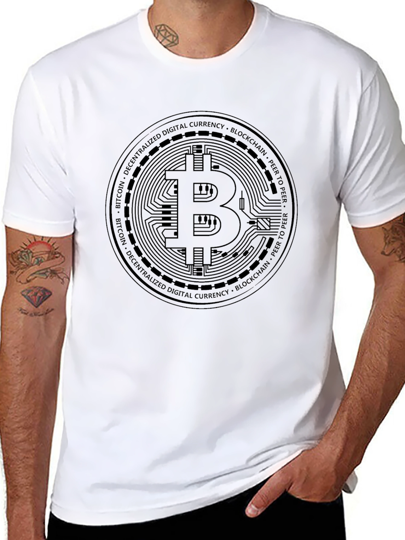Bitcoin Blockchain T-Shirt - Crypto Currency Tee