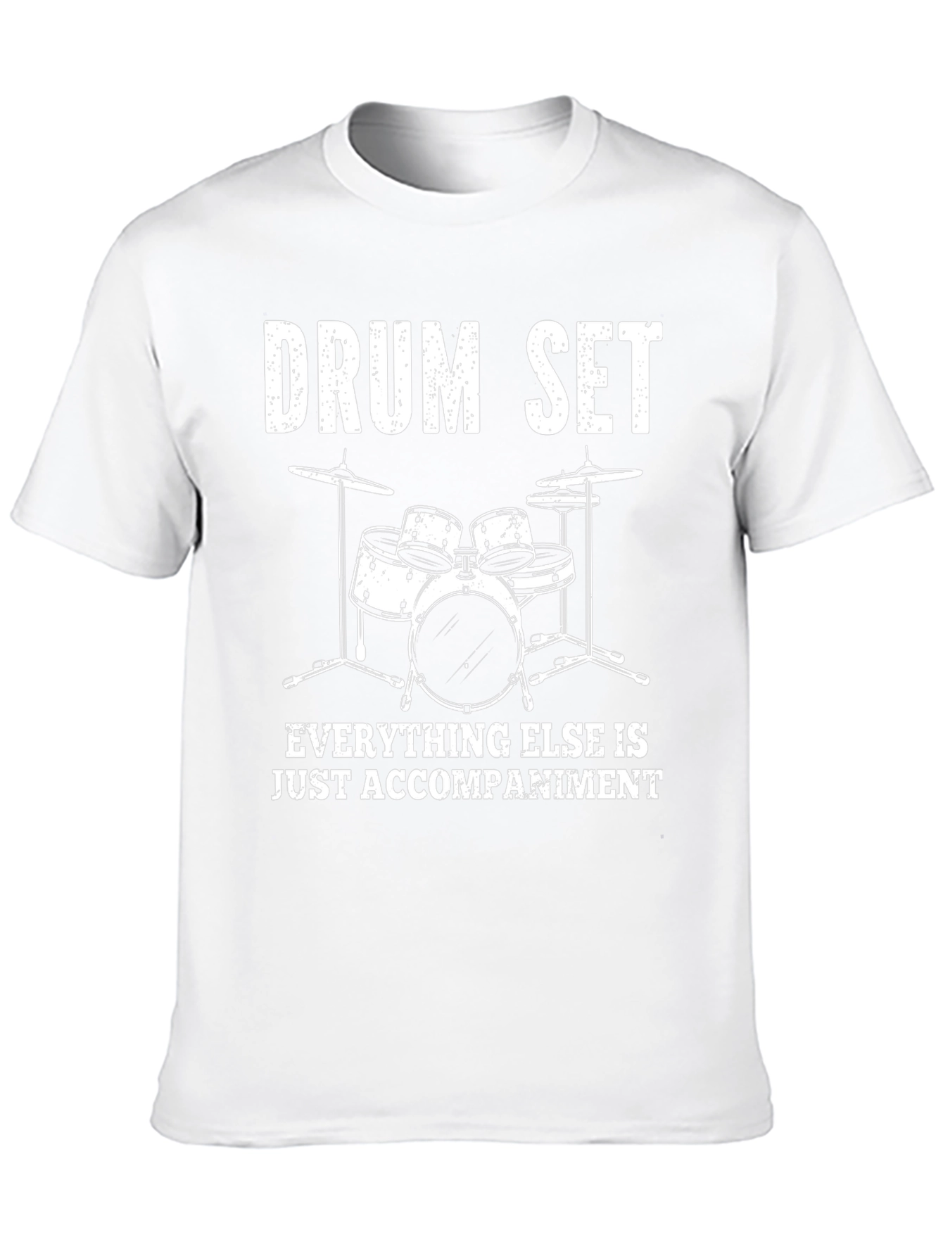 Drum Set Accompaniment Graphic Tee - Black