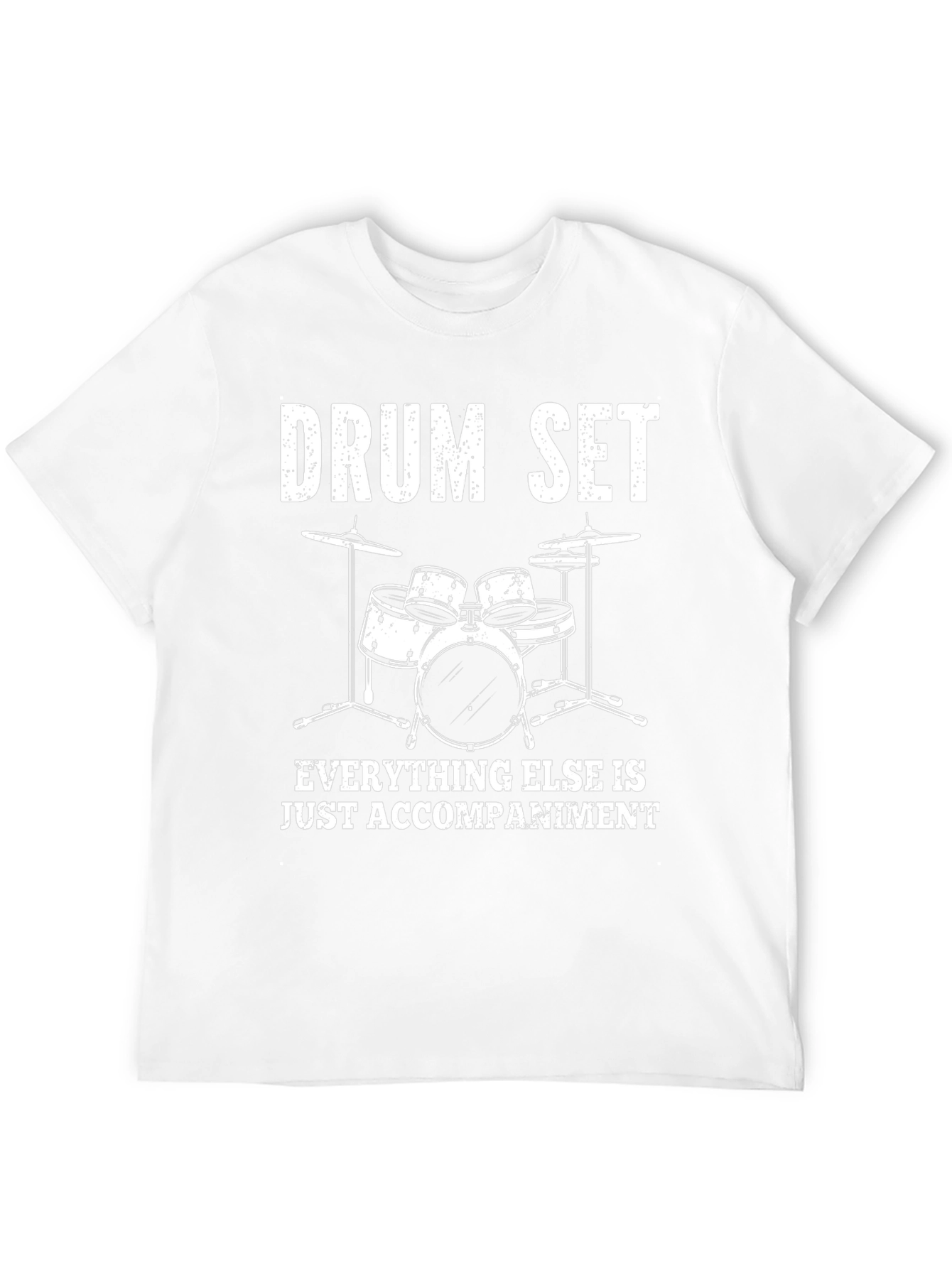 Drum Set Accompaniment Graphic Tee - Black