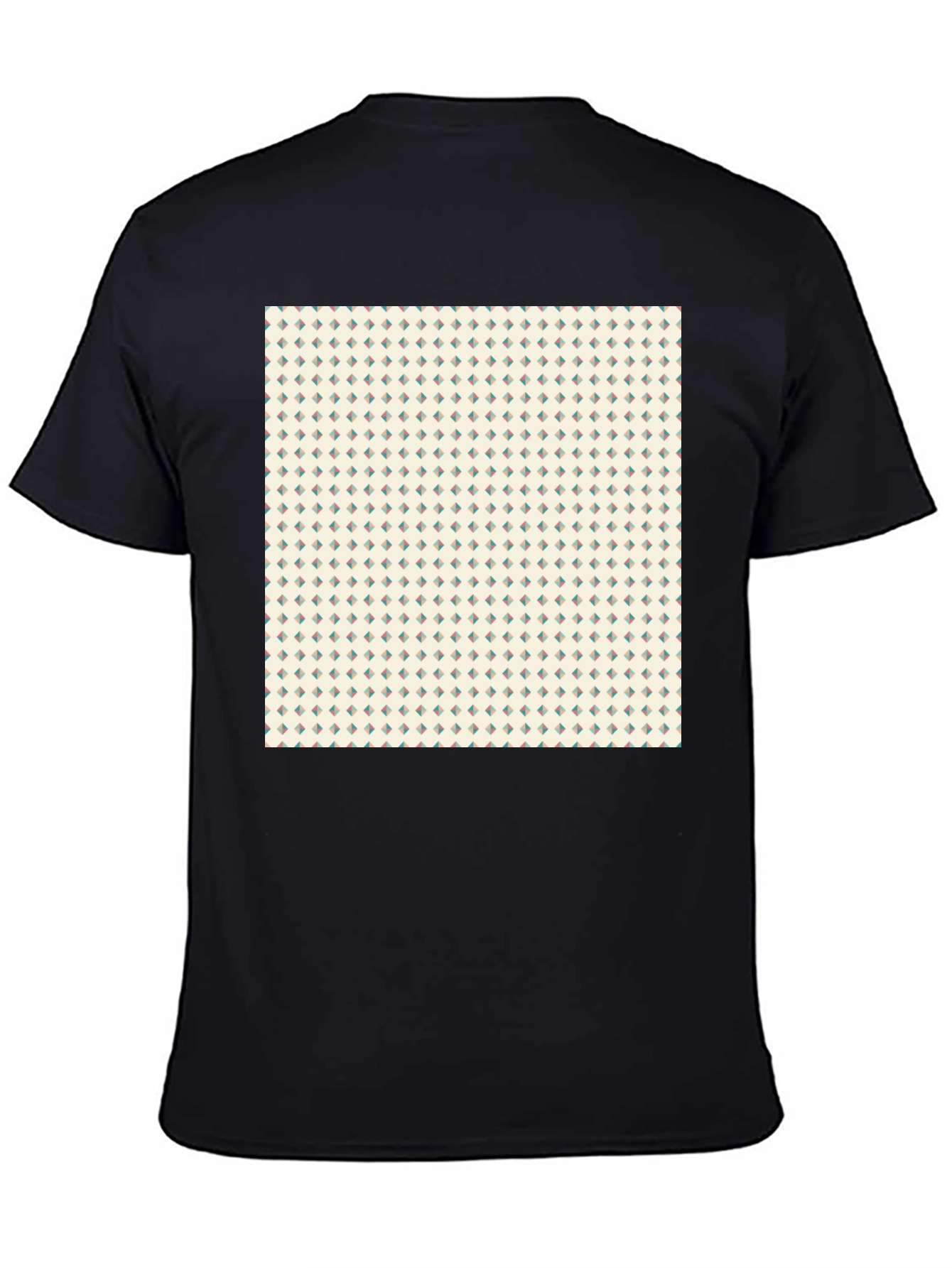 Modern Pattern Black T-Shirt