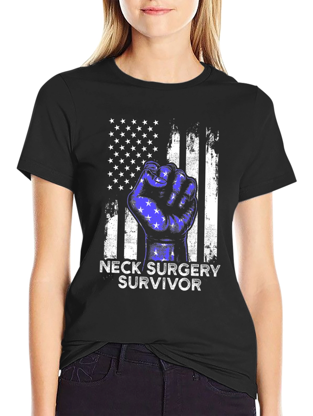 Neck Surgery Survivor Fist T-Shirt