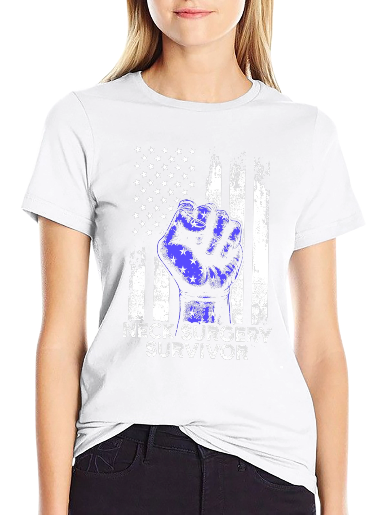 Neck Surgery Survivor Fist T-Shirt