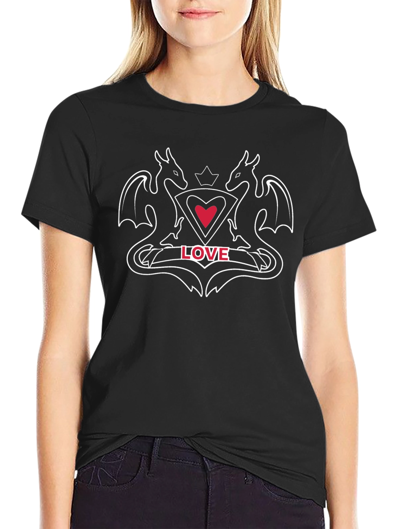 Dragon Love T-Shirt - Stylish Graphic Tee