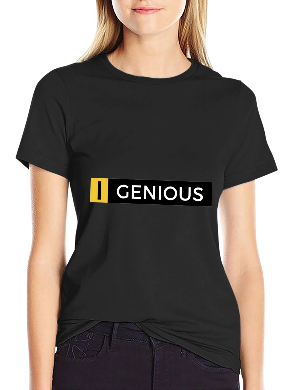 Genious Graphic Tee - Black Cotton Blend