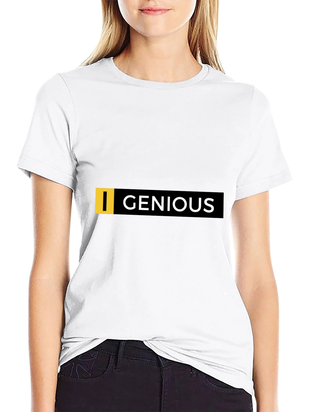 Genious Graphic Tee - Black Cotton Blend