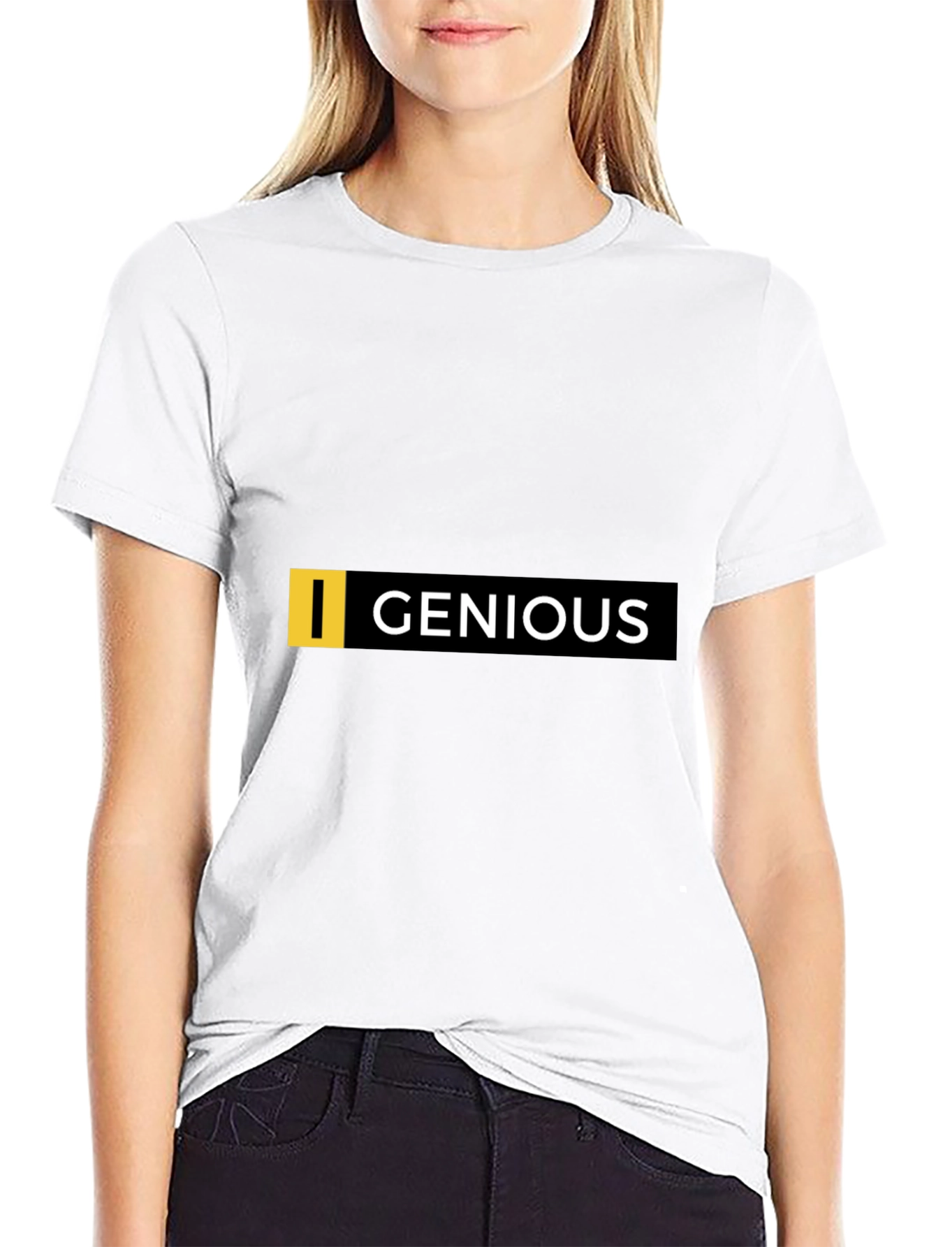 Genious Graphic Tee - Black Cotton Blend