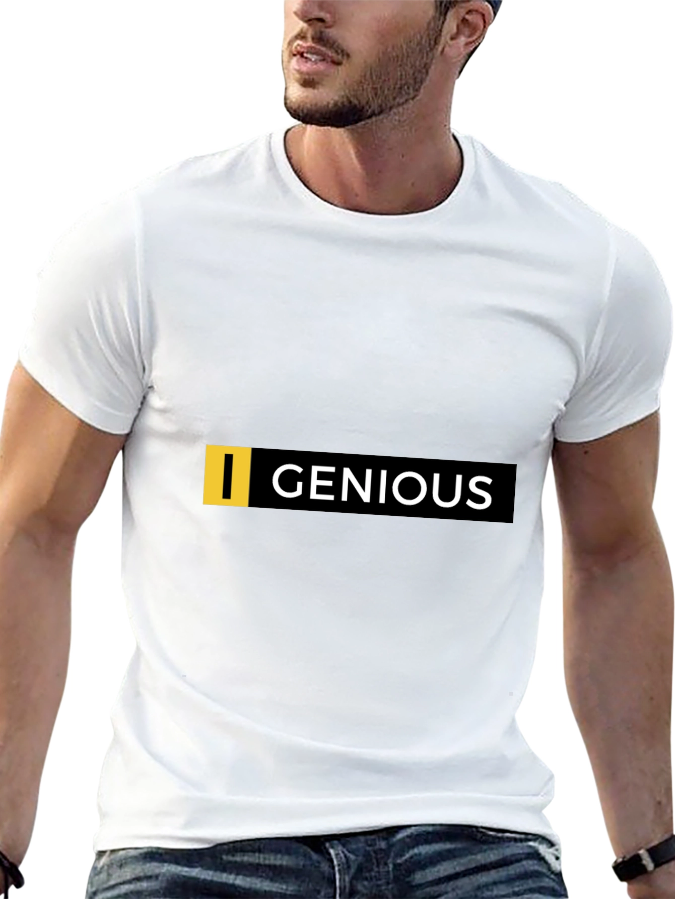 Genious Graphic Tee - Black Cotton Blend