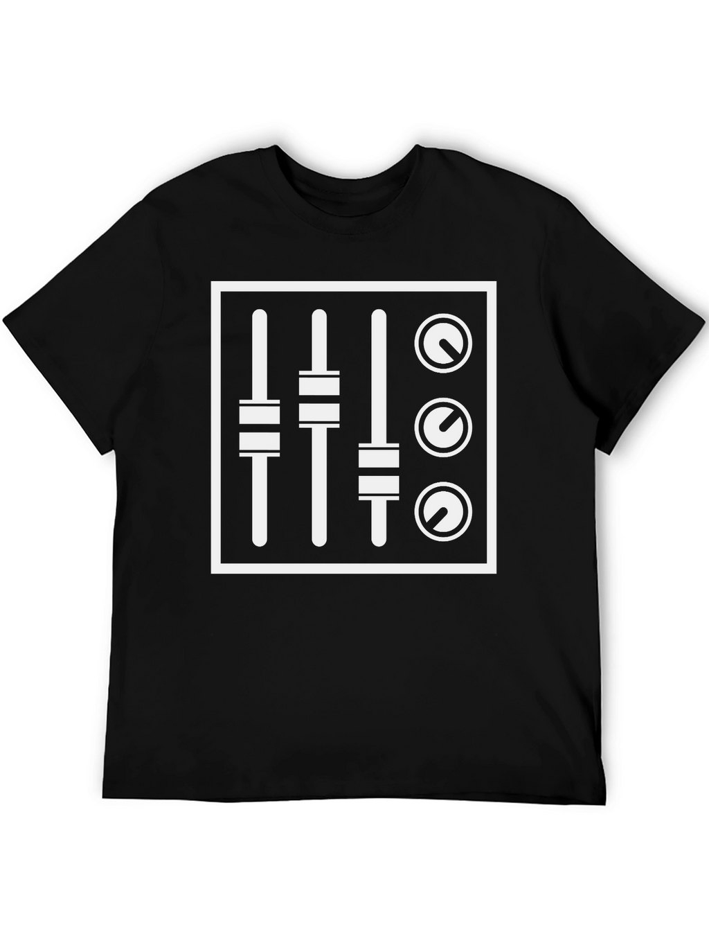 DJ Mixer Graphic T-Shirt - Black