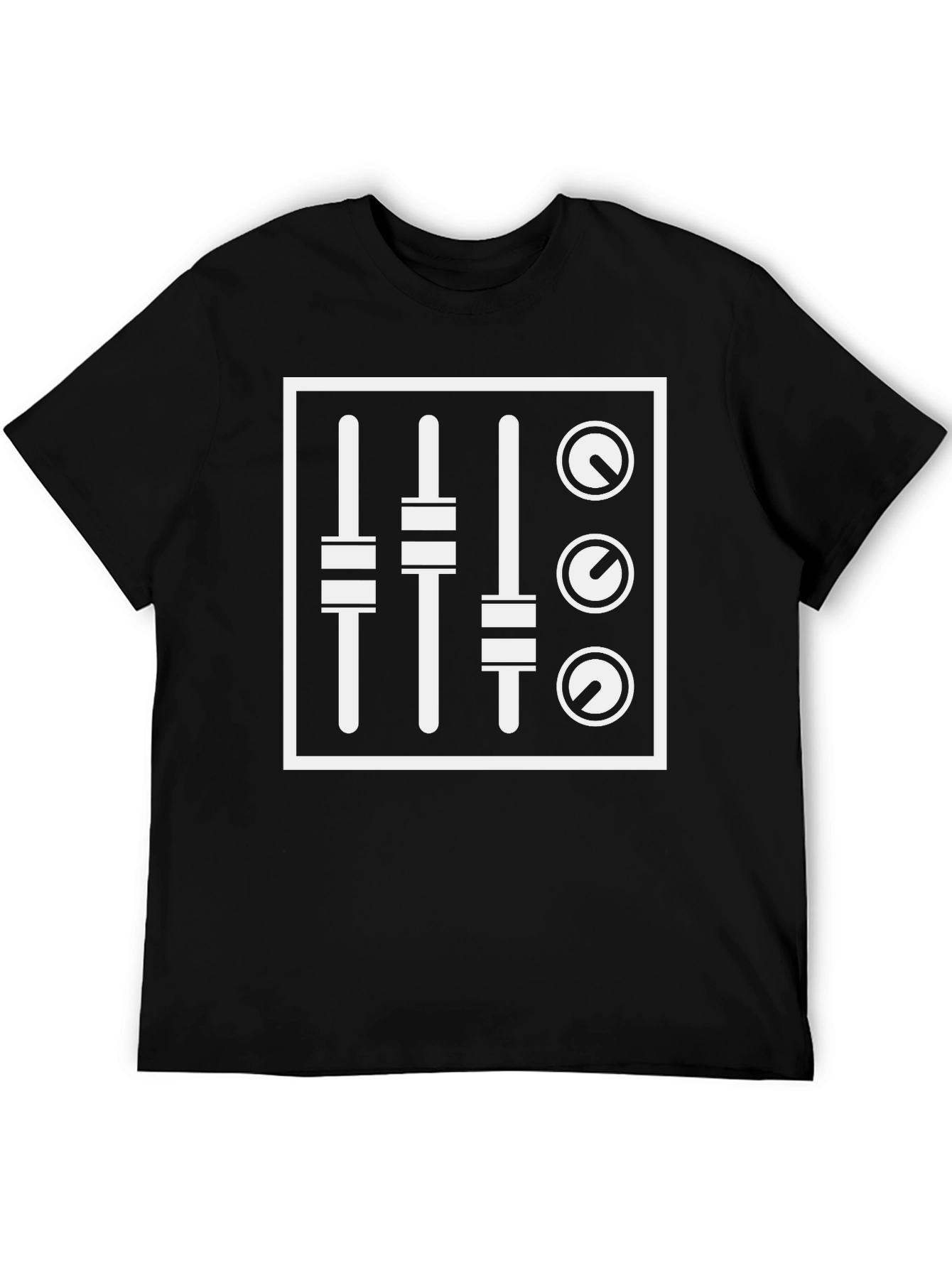DJ Mixer Graphic T-Shirt - Black