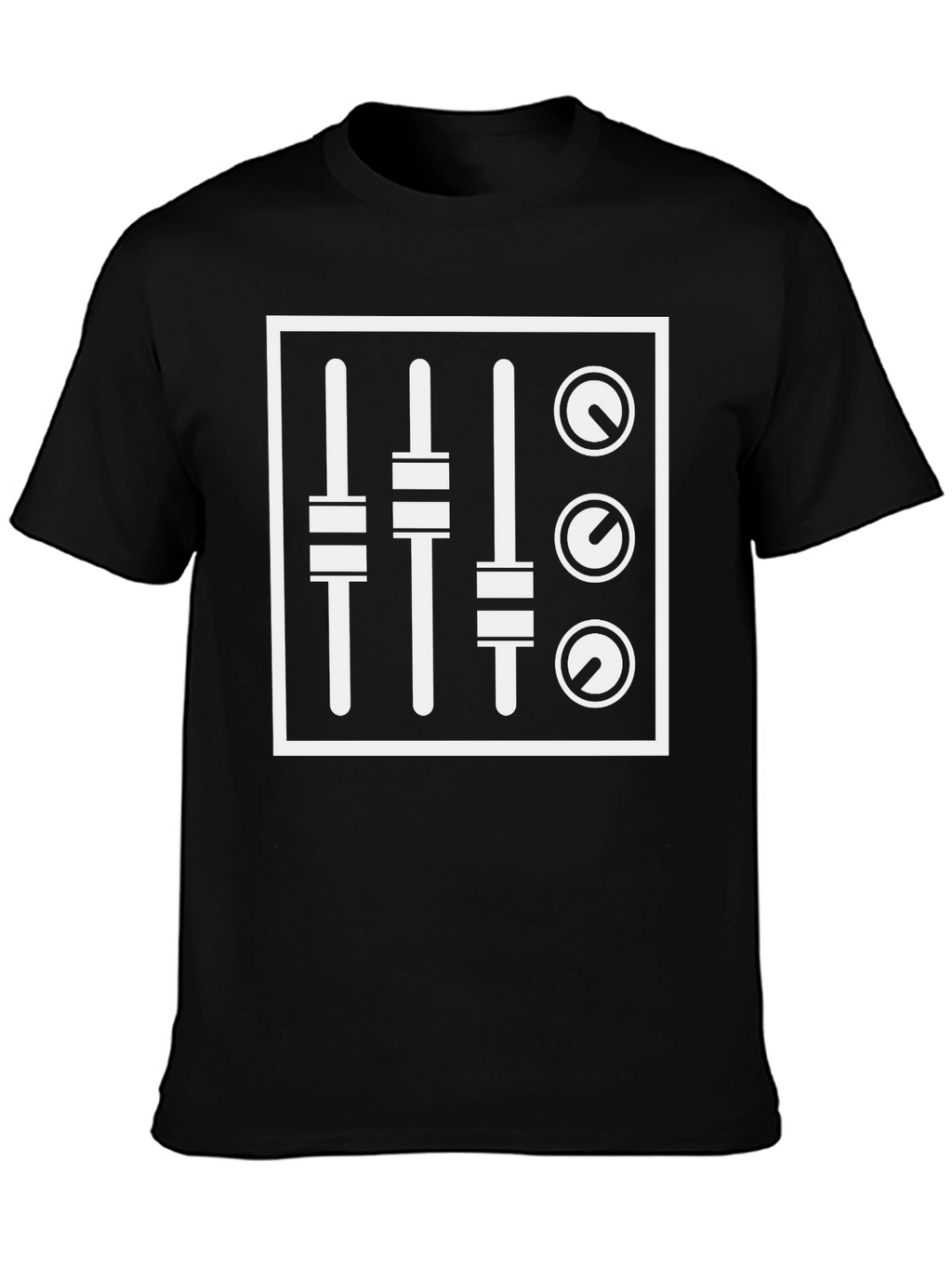 DJ Mixer Graphic T-Shirt - Black