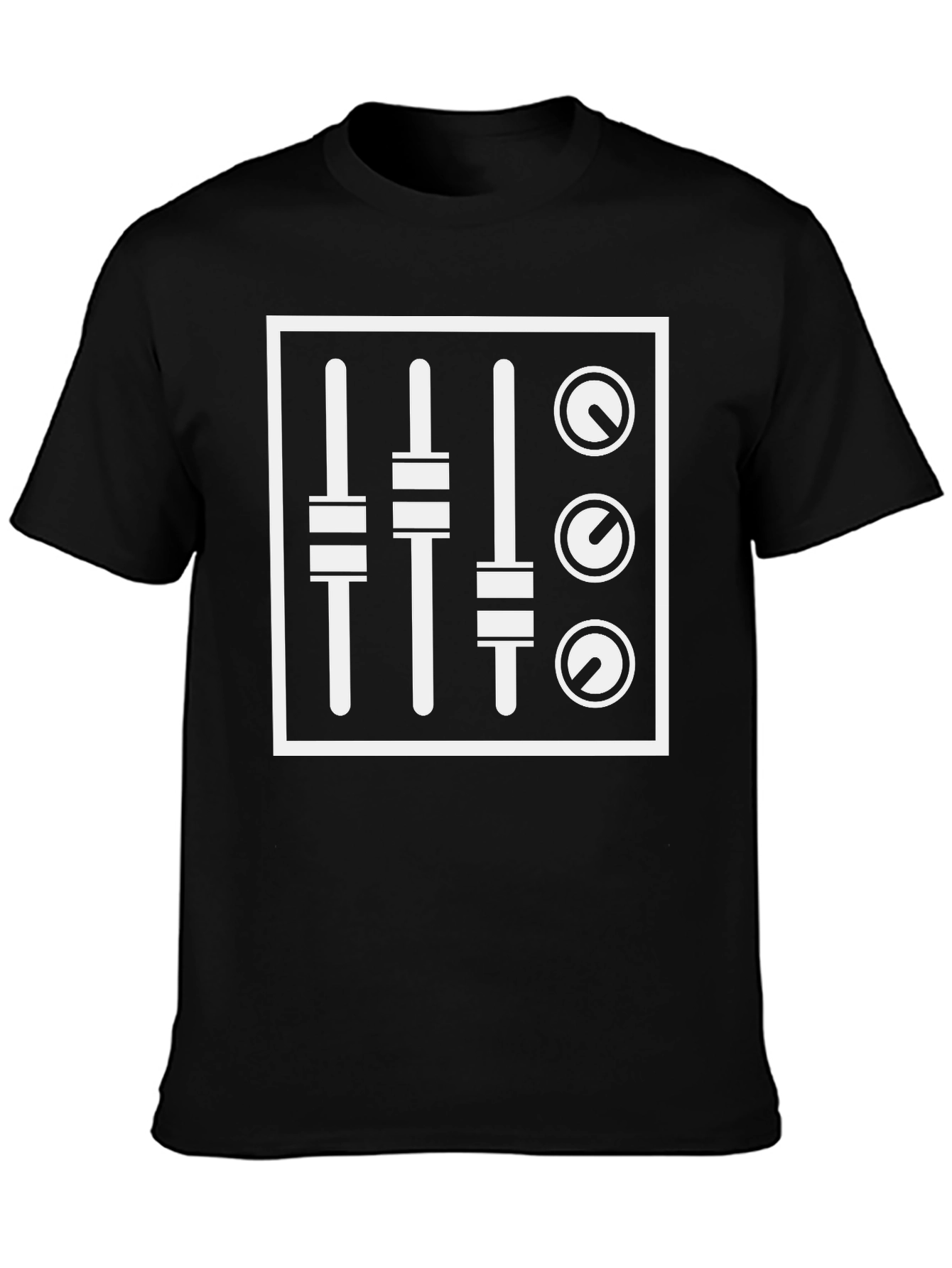 DJ Mixer Graphic T-Shirt - Black