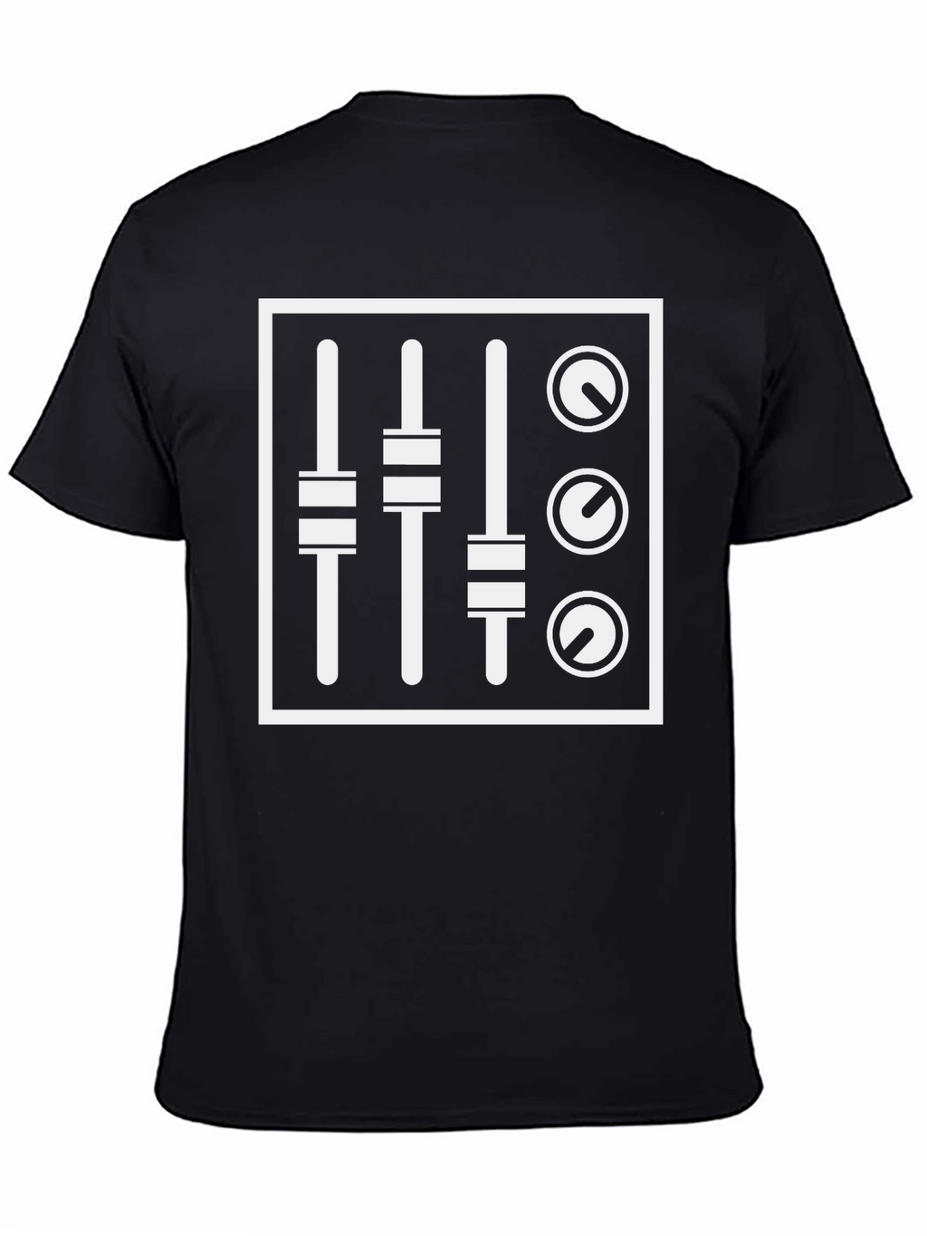DJ Mixer Graphic T-Shirt - Black