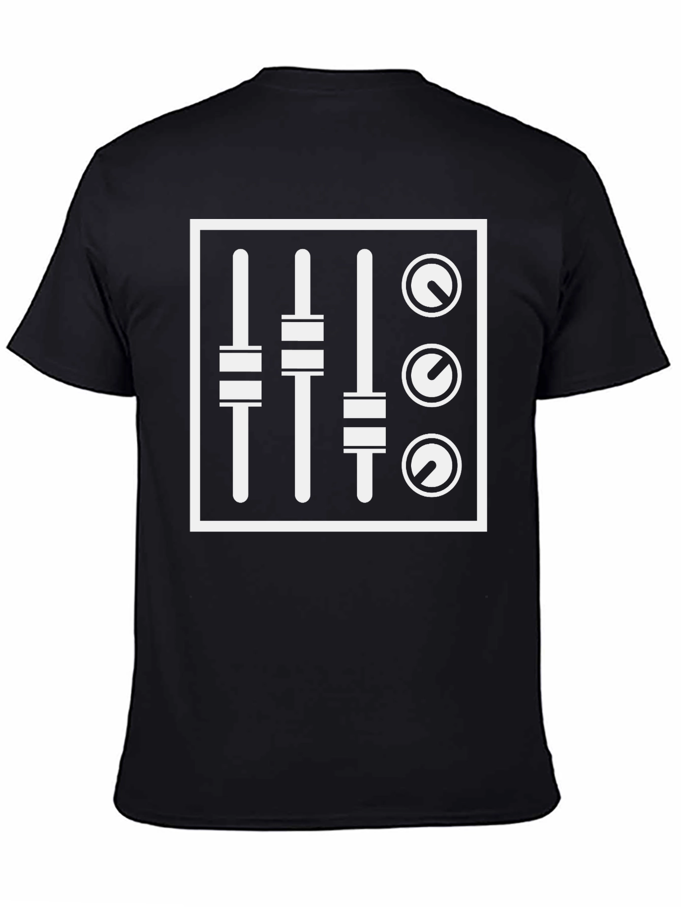 DJ Mixer Graphic T-Shirt - Black
