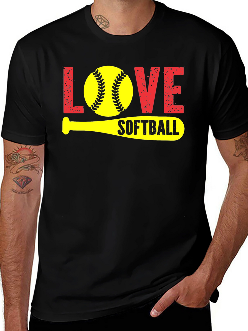 Love Softball Graphic T-Shirt