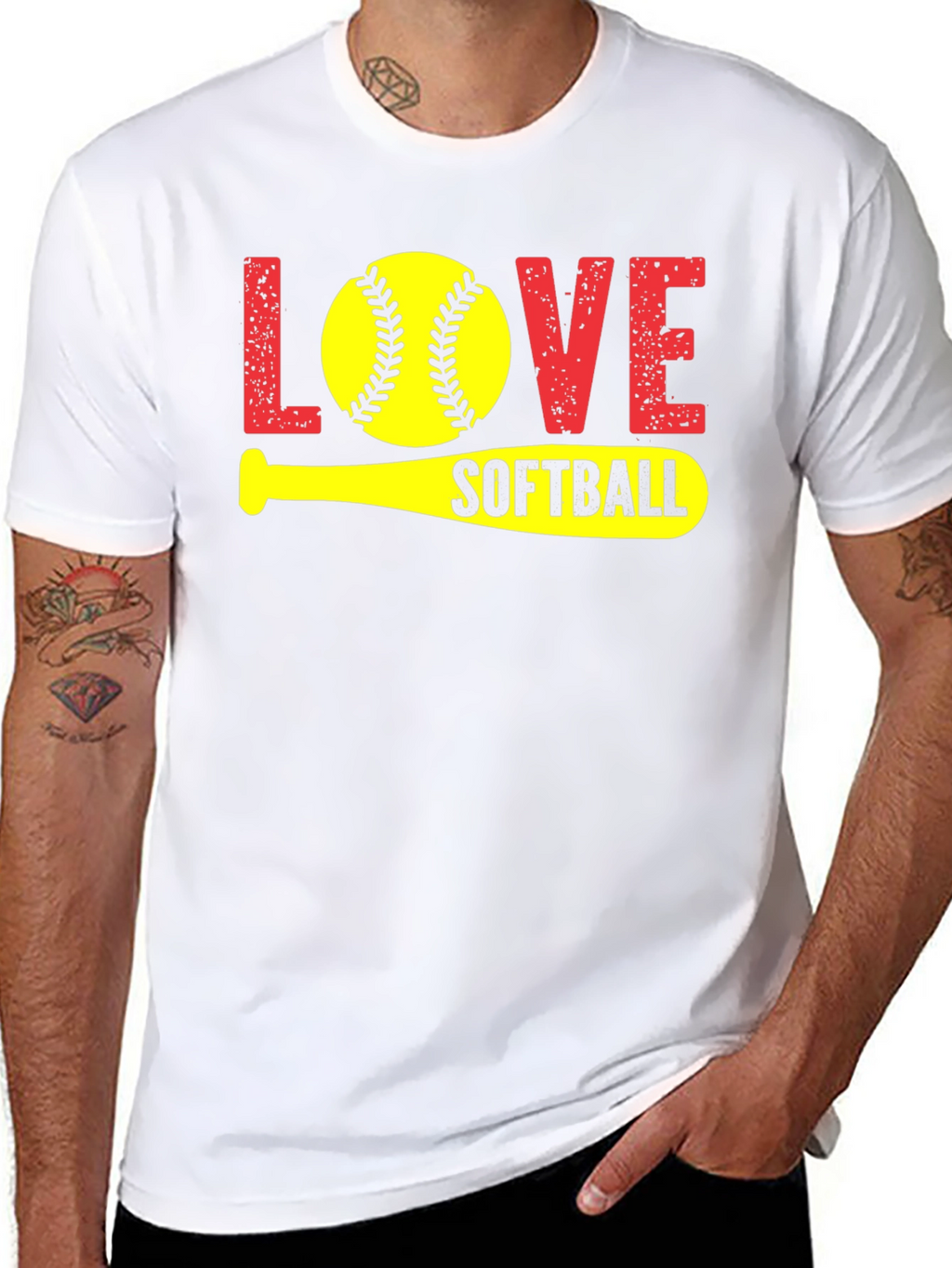 Love Softball Graphic T-Shirt