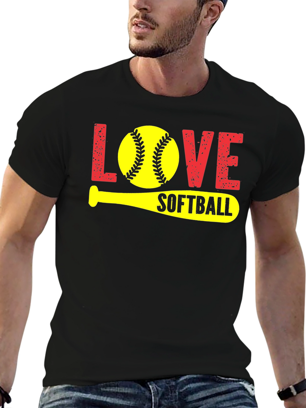 Love Softball Graphic T-Shirt