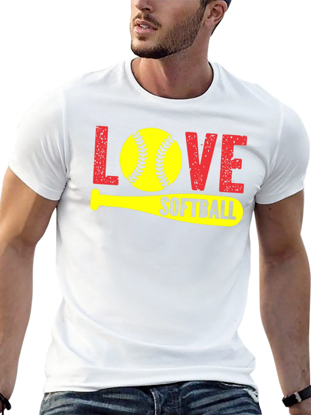 Love Softball Graphic T-Shirt