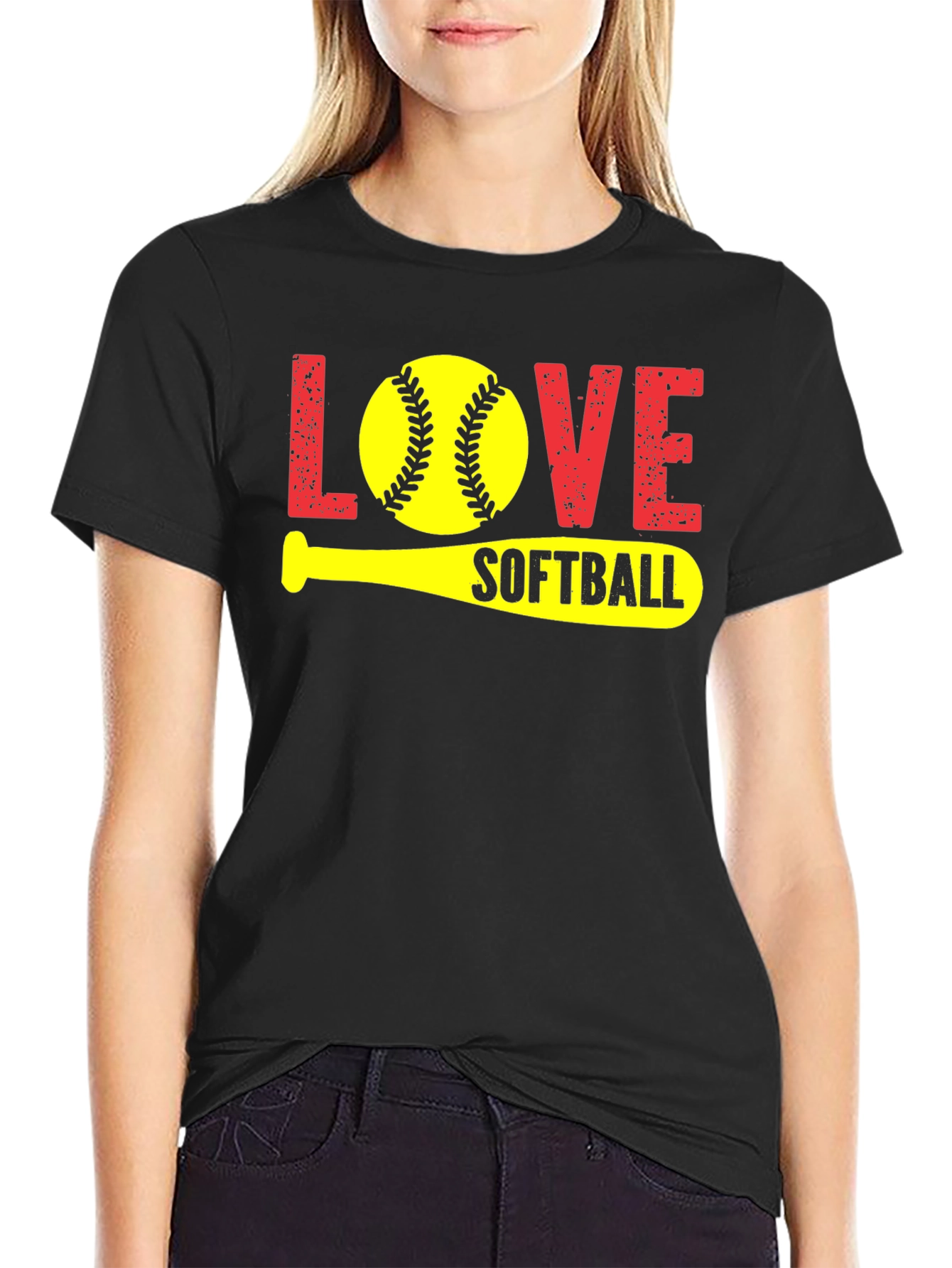 Love Softball Graphic T-Shirt