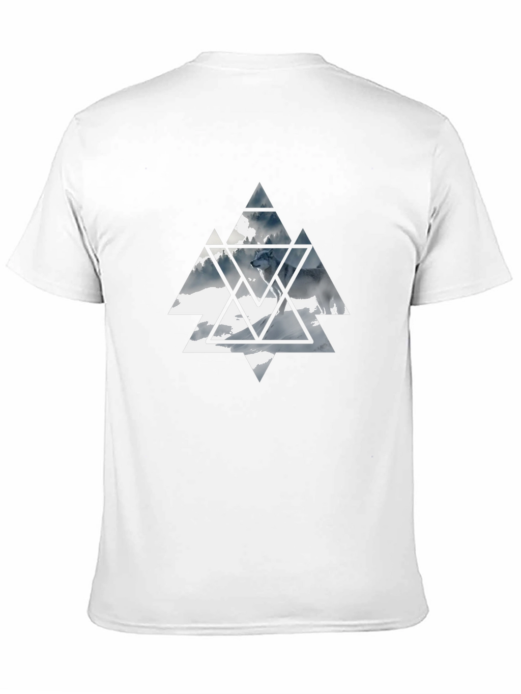 Geometric Wolf Graphic Tee