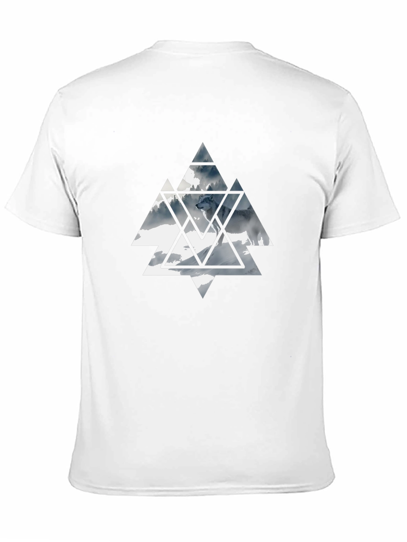 Geometric Wolf Graphic Tee